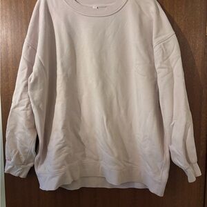 Lulu Perfectly Oversized Crewneck Sweatshirt - Light Blush